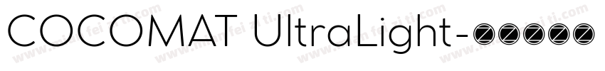 COCOMAT UltraLight字体转换